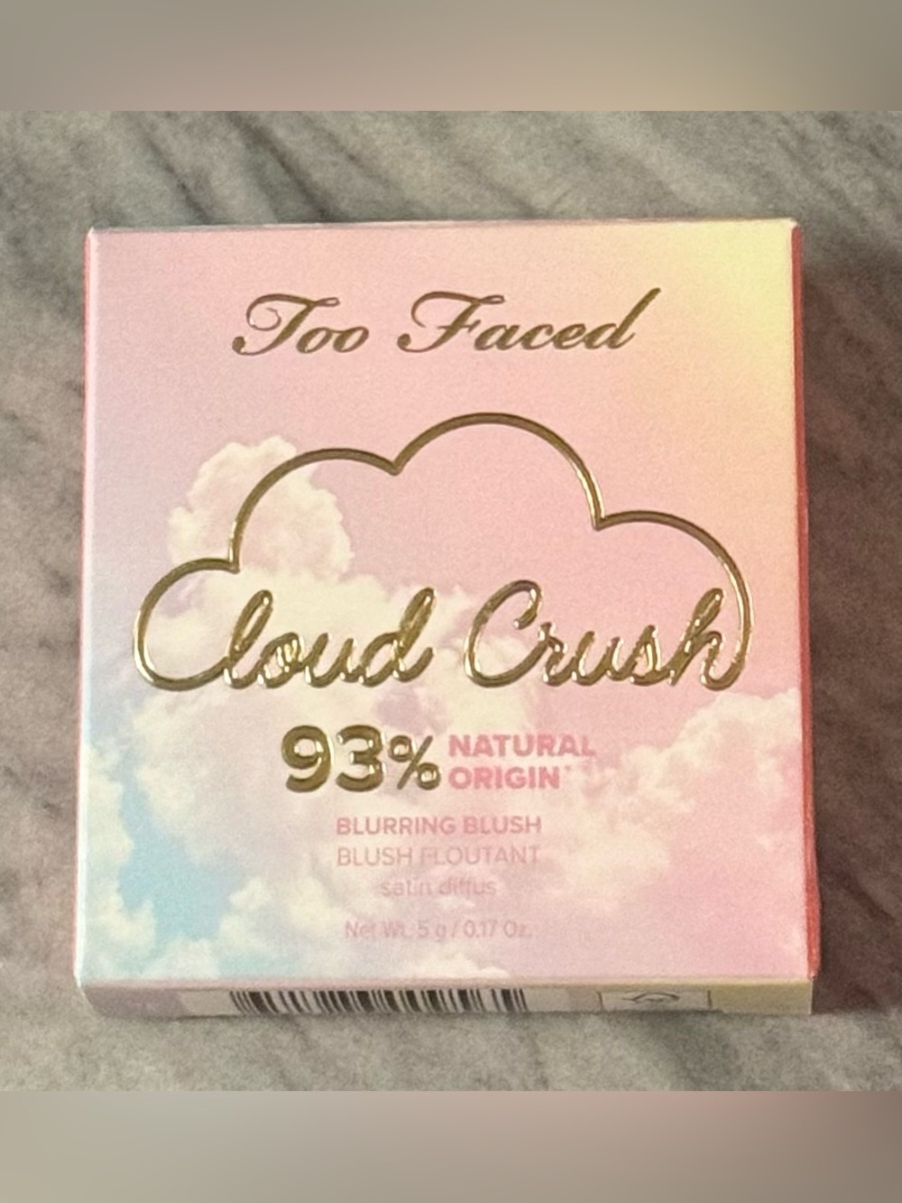 Too Faced Cloud Crush Blurring Blush Golden Hour Satin Peach Pink - New In Box